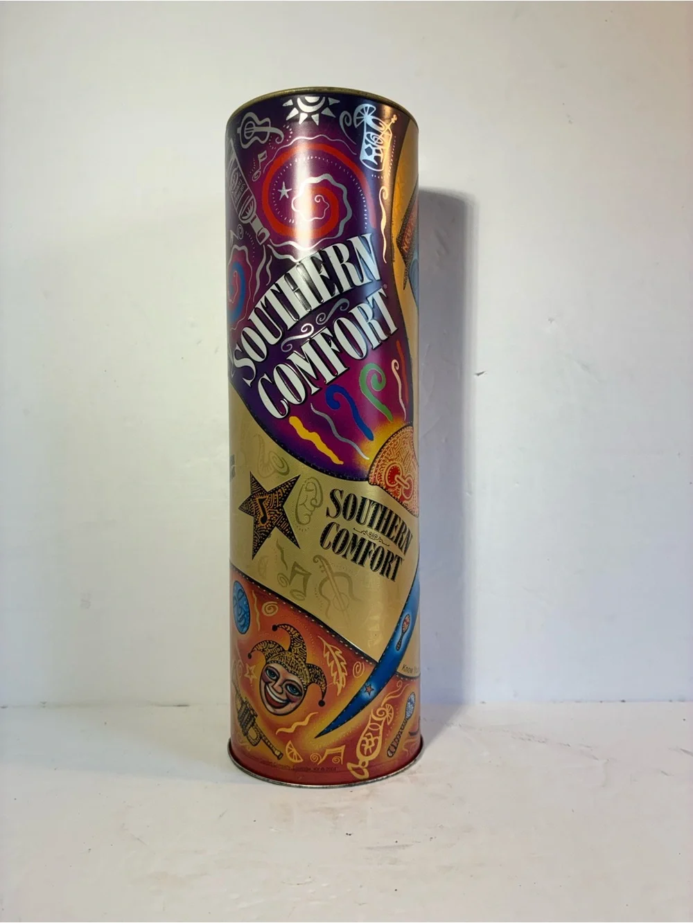 Southern Comfort Collectible Tin New Orleans Mardi Gras Music 11.5